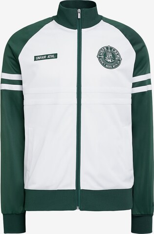 Unfair Athletics Performance Jacket in Green: front