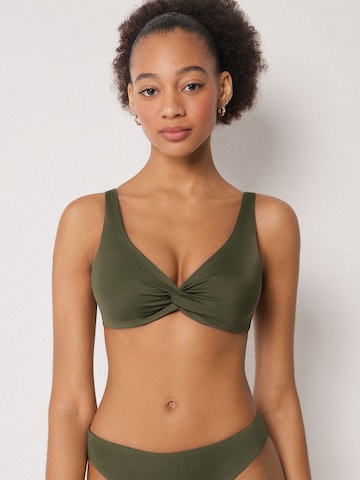 CALZEDONIA Balconette Bikinitop 'Premium Sculpt' in Grün: Vorderseite