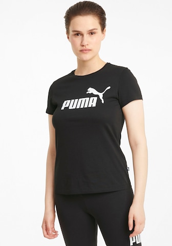 PUMA Performance Shirt 'Essential' in Black: front