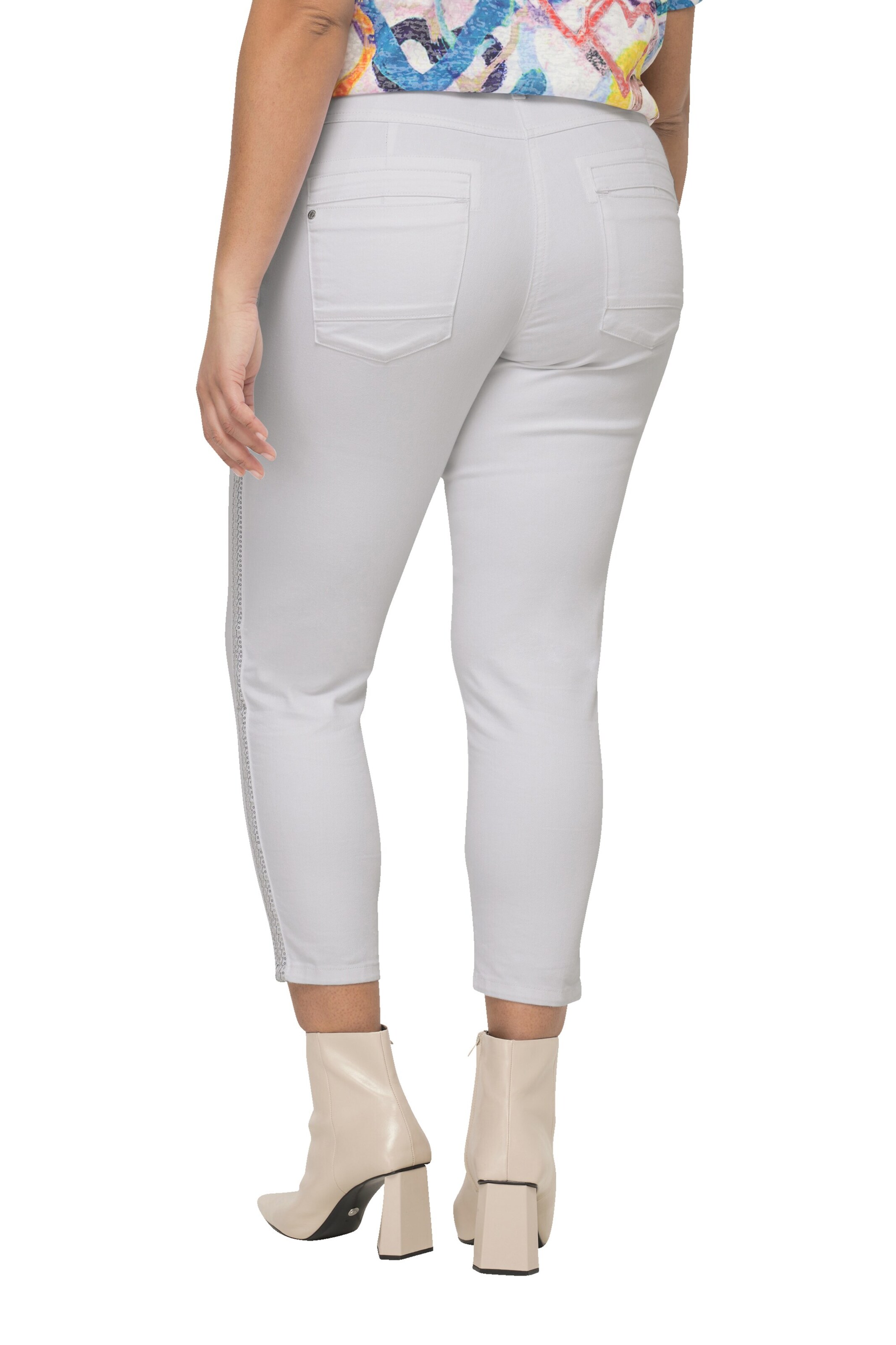 MIAMODA Slim fit Pants in White