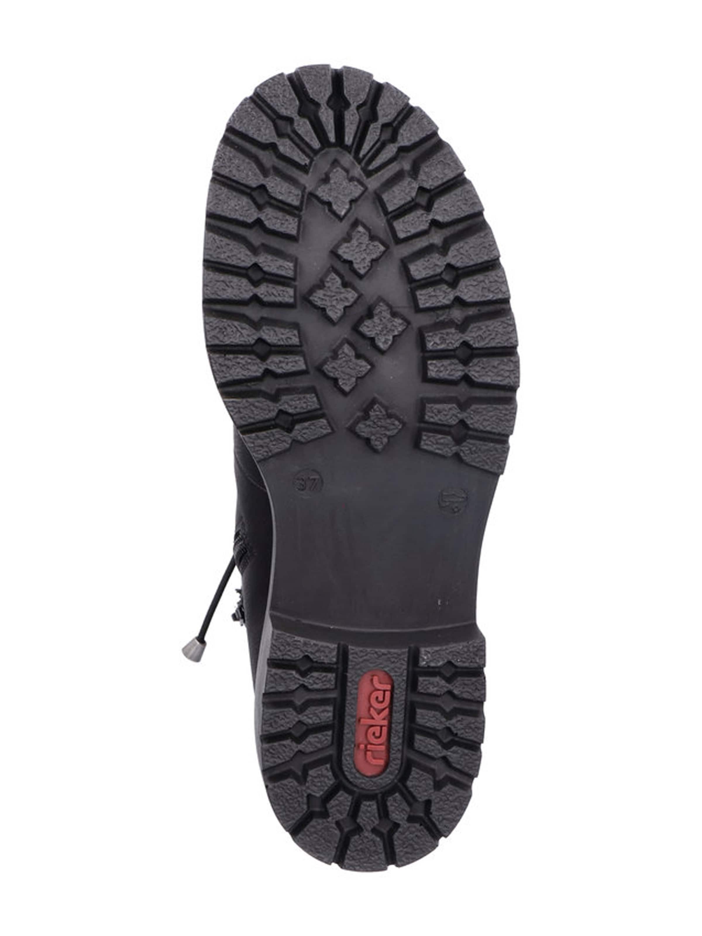 Rieker Schnürstiefelette in Schwarz