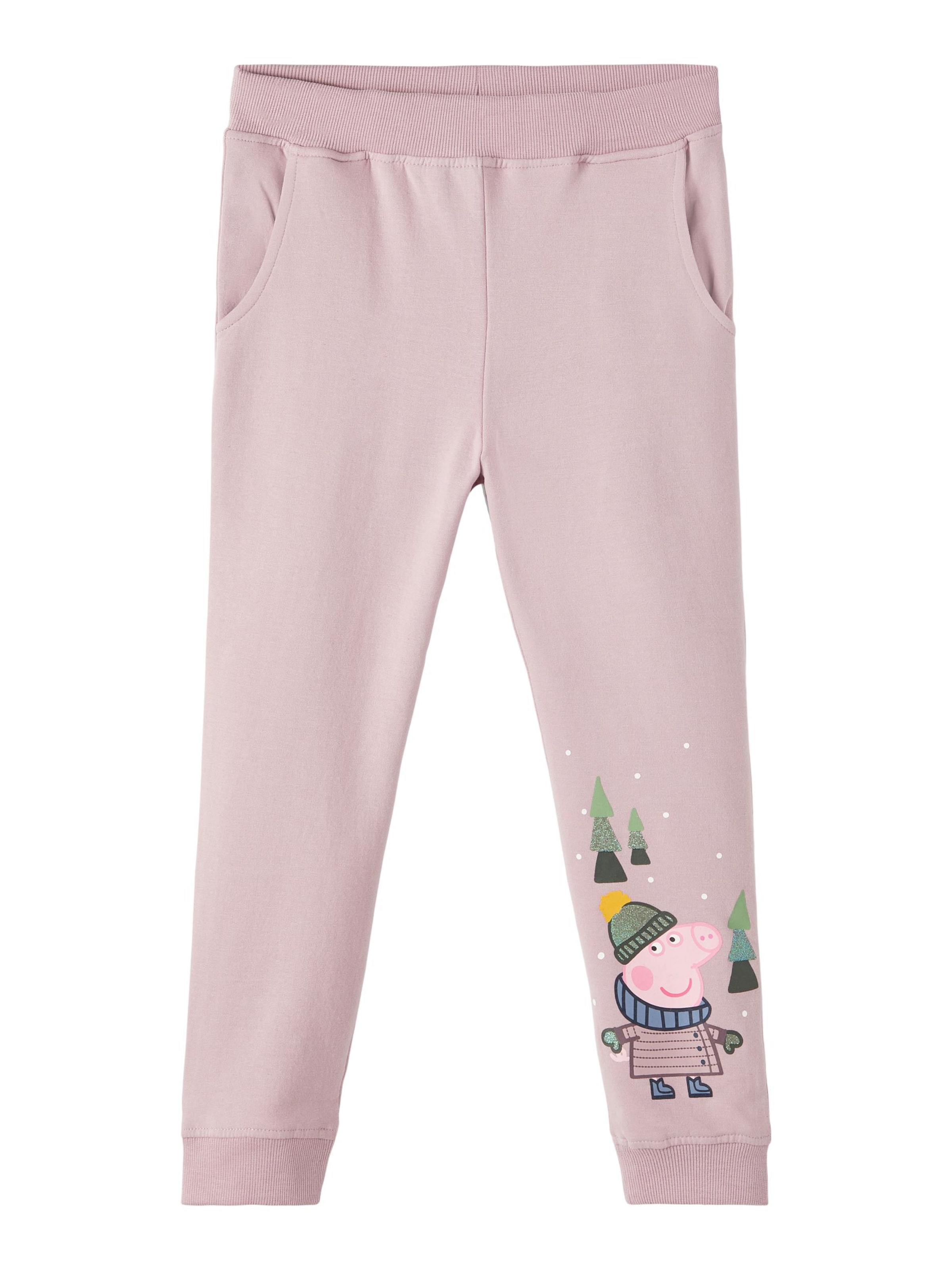 Kinder Kids (Gr. 92-140) NAME IT Hose 'Peppa Pig' in Mauve - BC68223 Kinder Kids (Gr. 92-140) NAME IT Hose 'Peppa Pig' in Mauve - BC68223