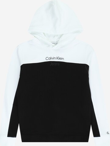 Calvin Klein Jeans Sweatshirt in Schwarz: predná strana