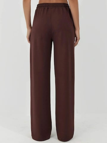 Wide Leg Pantalon Hiccup en marron