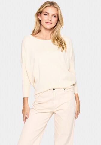 SAINT TROPEZ Pullover in Beige: Vorderseite