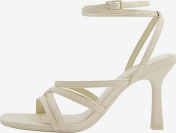 Bershka Strap Sandals in White