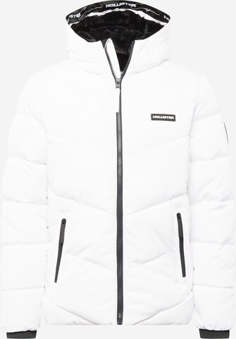 Veste mi-saison HOLLISTER en blanc : devant