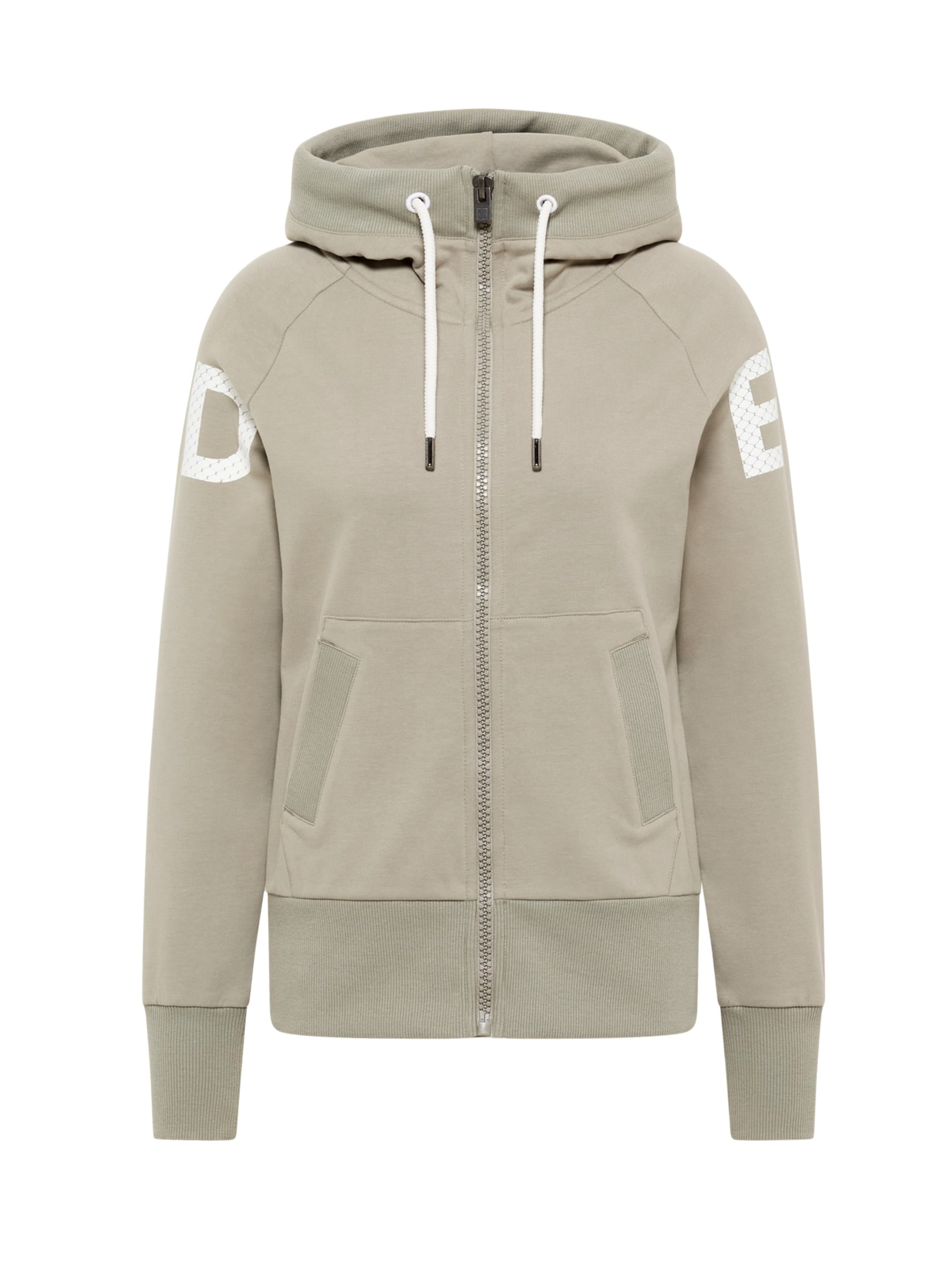 Elbsand Sweatvest 'Kalea' in Beige: voorkant