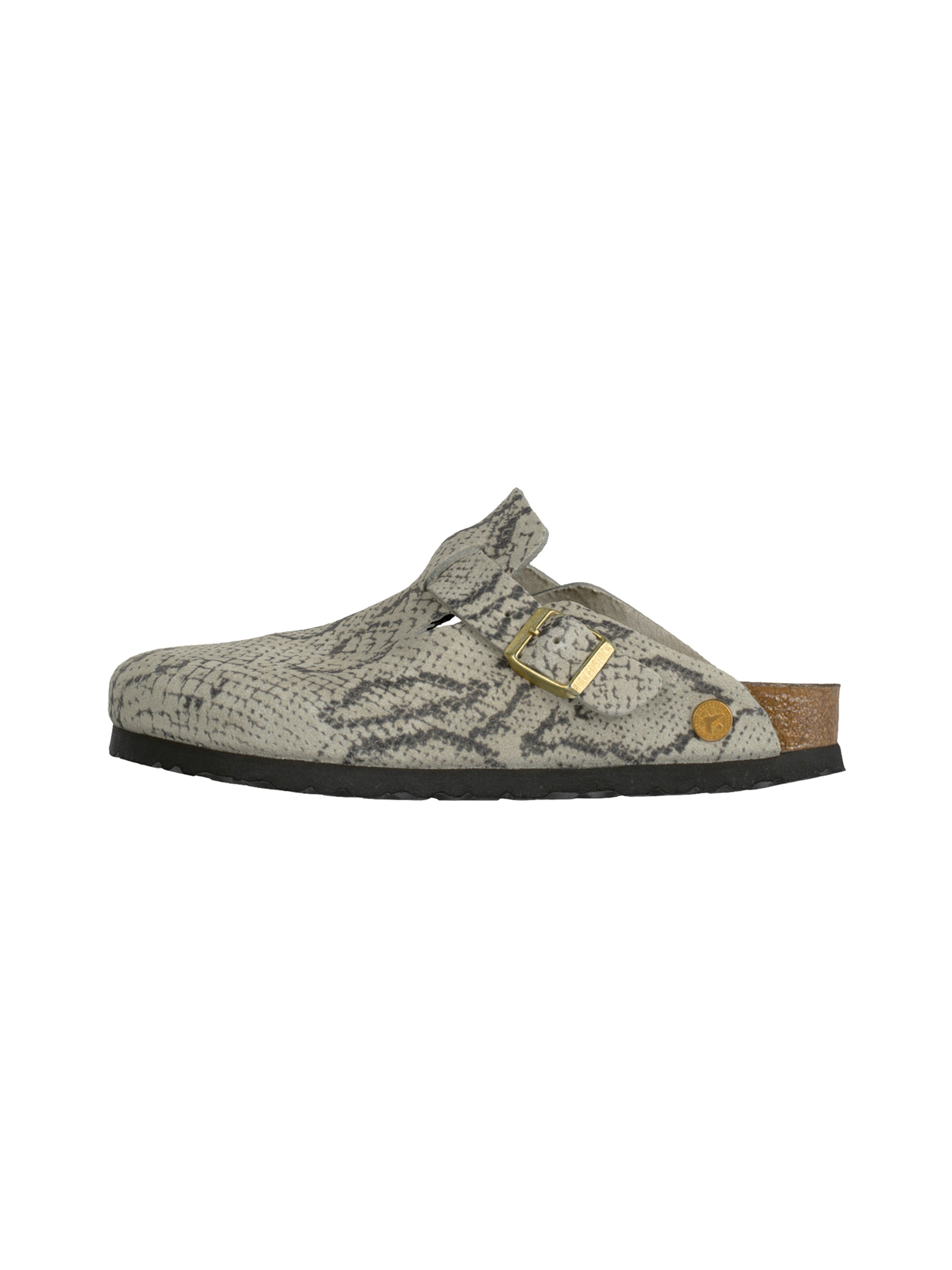 BIRKENSTOCK Nizki natikači 'Boston' | siva barva: sprednja stran