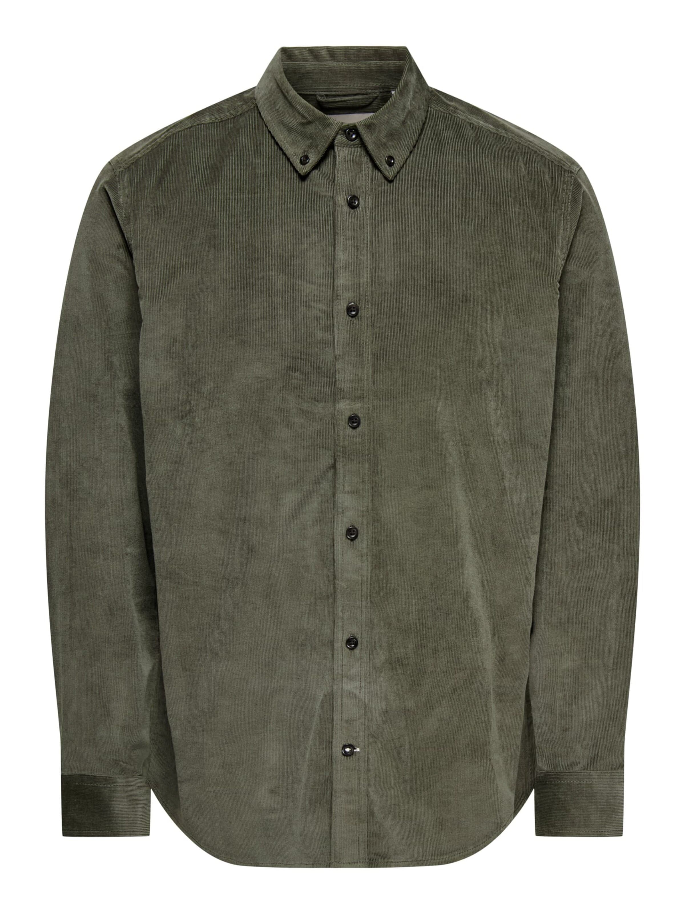 Only & Sons - Camisa 'Michael' en verde: frente