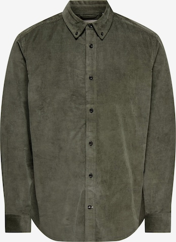 Only & Sons - Camisa 'Michael' em verde: frente