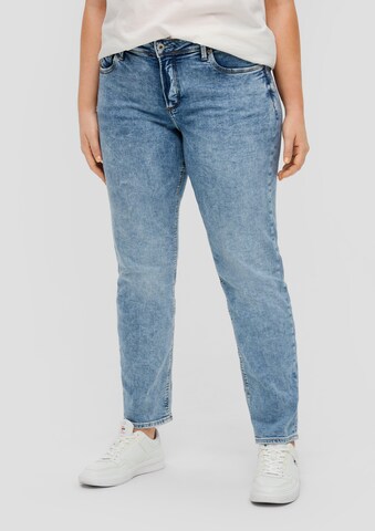 Coupe slim Jean QS en bleu : devant