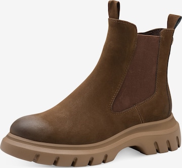 MARCO TOZZI - Botim em castanho: frente