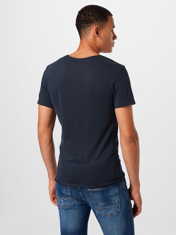 BLEND - Camiseta 'Noel' en azul