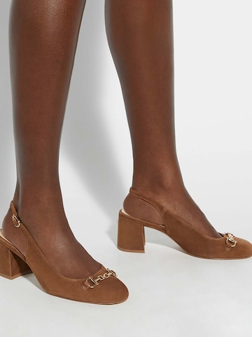 Escarpins à bride arrière 'Dreaming' Dune LONDON en marron