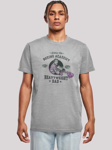 F4NT4STIC Shirt 'DC Comics Batman Heavyweight Dad' in Grijs: voorkant