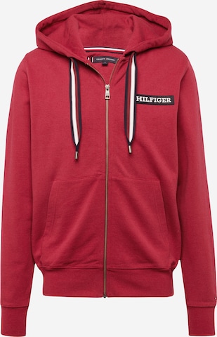 TOMMY HILFIGER Sweatvest in Rood: voorkant