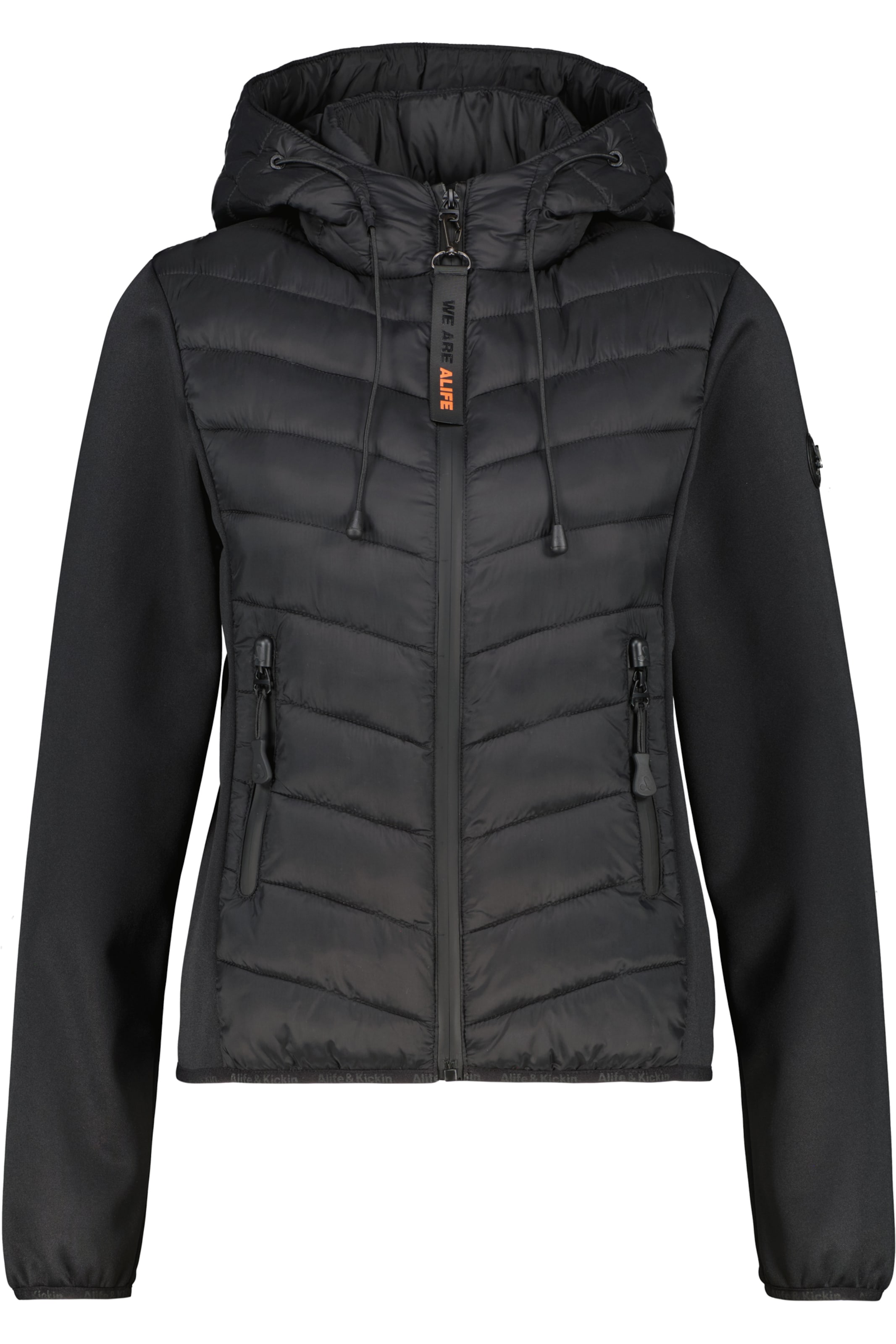 alife & kickin Between-Season Jacket 'ZeliaAK A' in Black: front