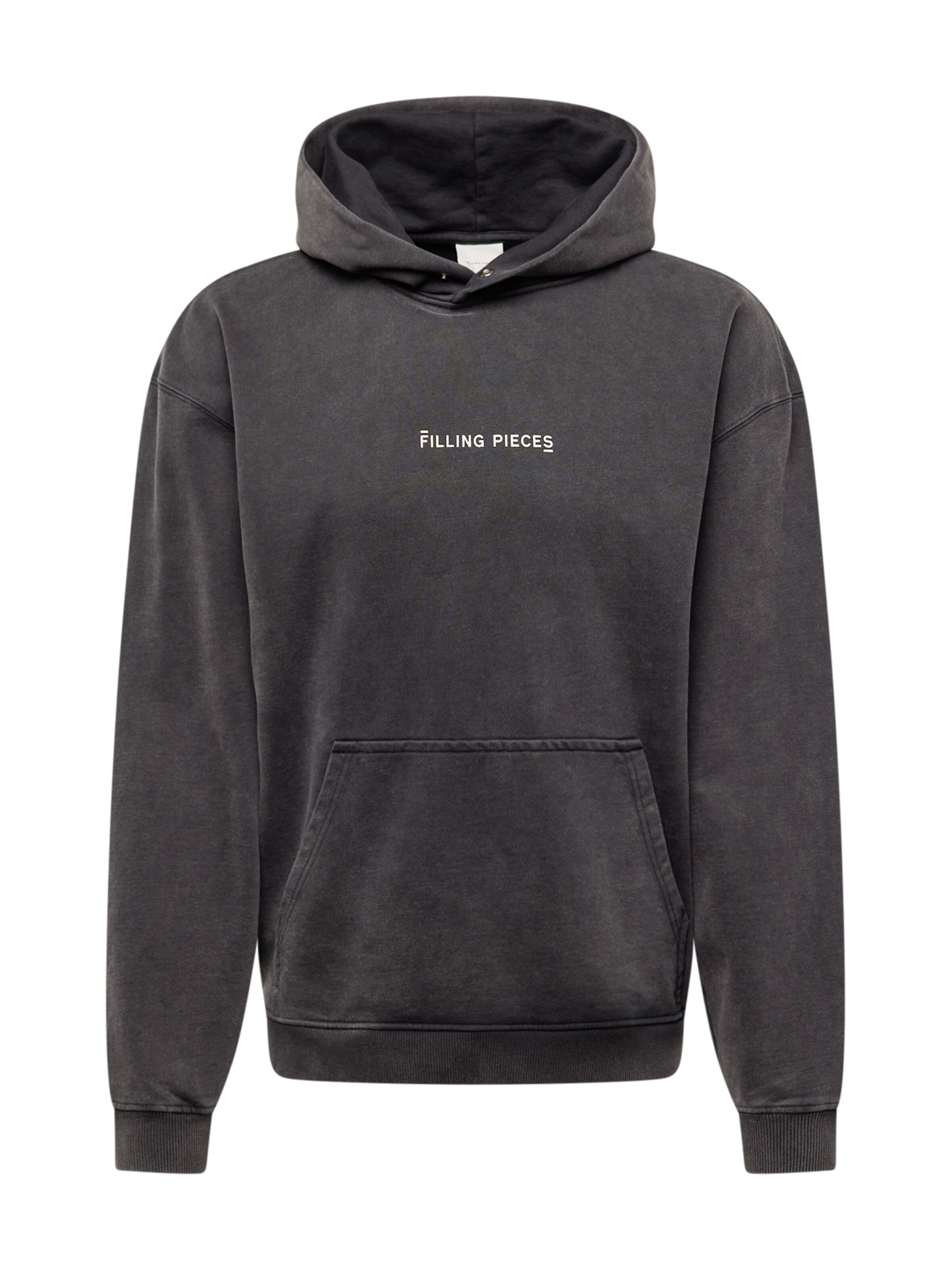 Filling Pieces Sweatshirt 'Handshake' in Grau: Vorderseite