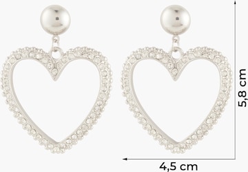 Boucles d'oreilles 'Lina' ABOUT YOU en argent : devant