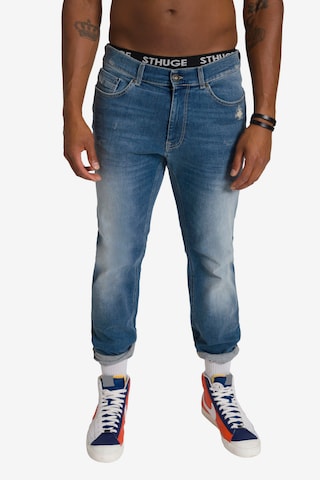 STHUGE Regular Jeans in Blauw: voorkant