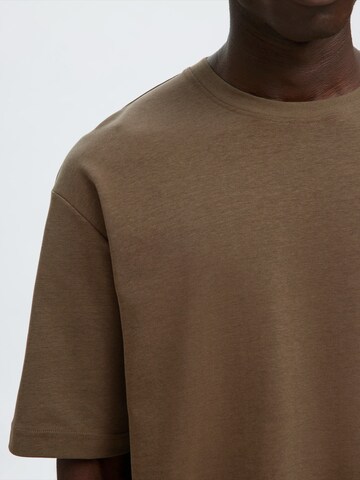 SELECTED Shirt 'SLHOSCAR' in Brown