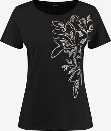 T-shirt TAIFUN en noir : devant