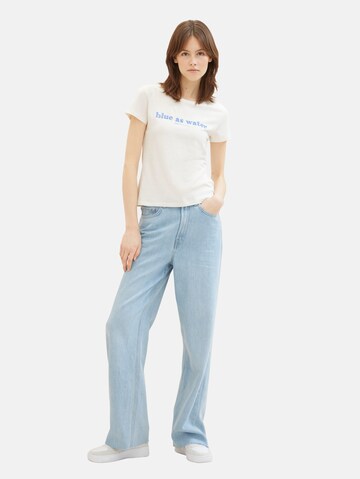 T-shirt TOM TAILOR DENIM en blanc