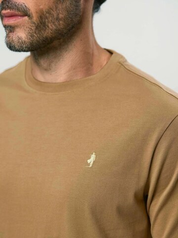 MCS T-Shirt 'Felix ' in Braun