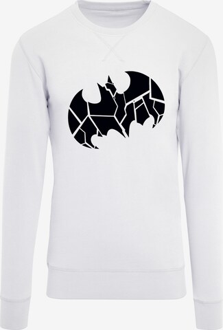 Sweat-shirt 'DC Comics Batman' F4NT4STIC en blanc : devant