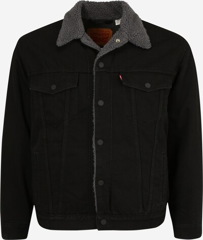 Levi's® Big & Tall Between-Season Jacket 'Big Sherpa Trucker' in Anthracite / Red / Black, Item view