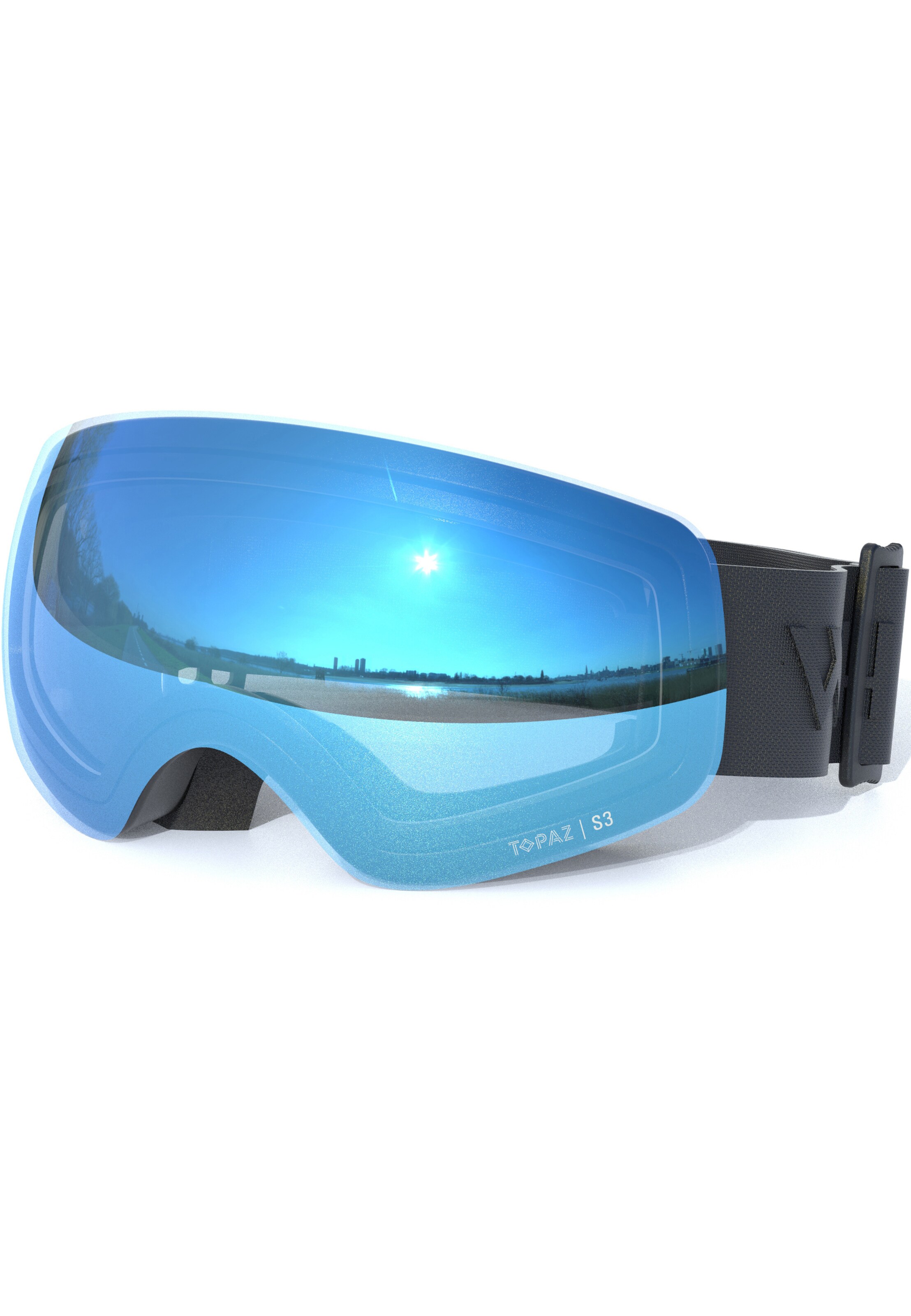 Whistler Skibrille 'Sorlin Topaz jr.' in Schwarz: Vorderseite