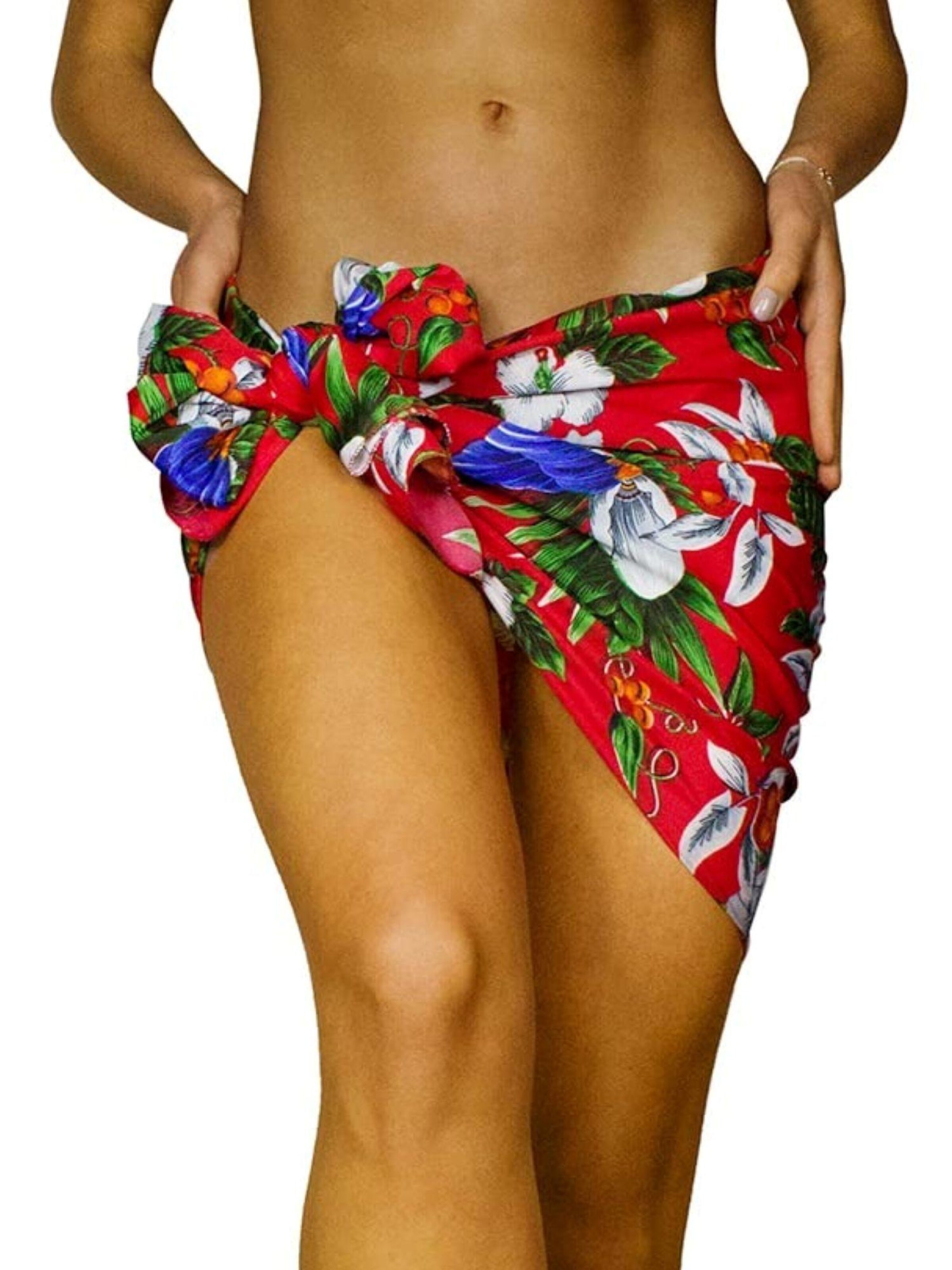 King Kameha Strandtuch 'Cherryparrot'‌‌‌‌‌‌‌ in Rot: Vorderseite