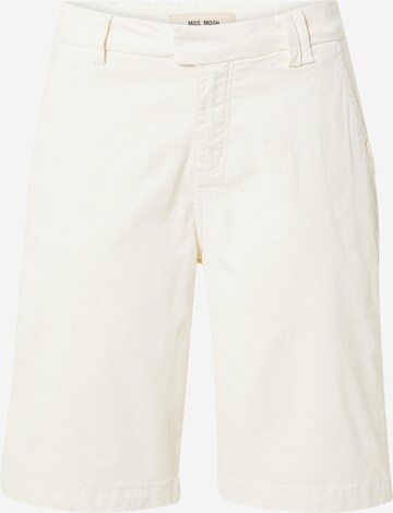 MOS MOSH Regular Chino Pants in White: front