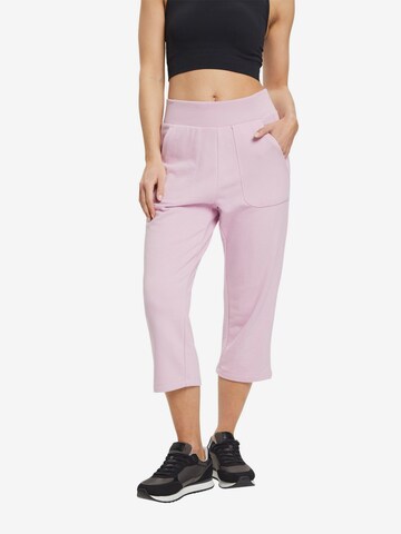 Regular Pantalon de sport ESPRIT en rose : devant