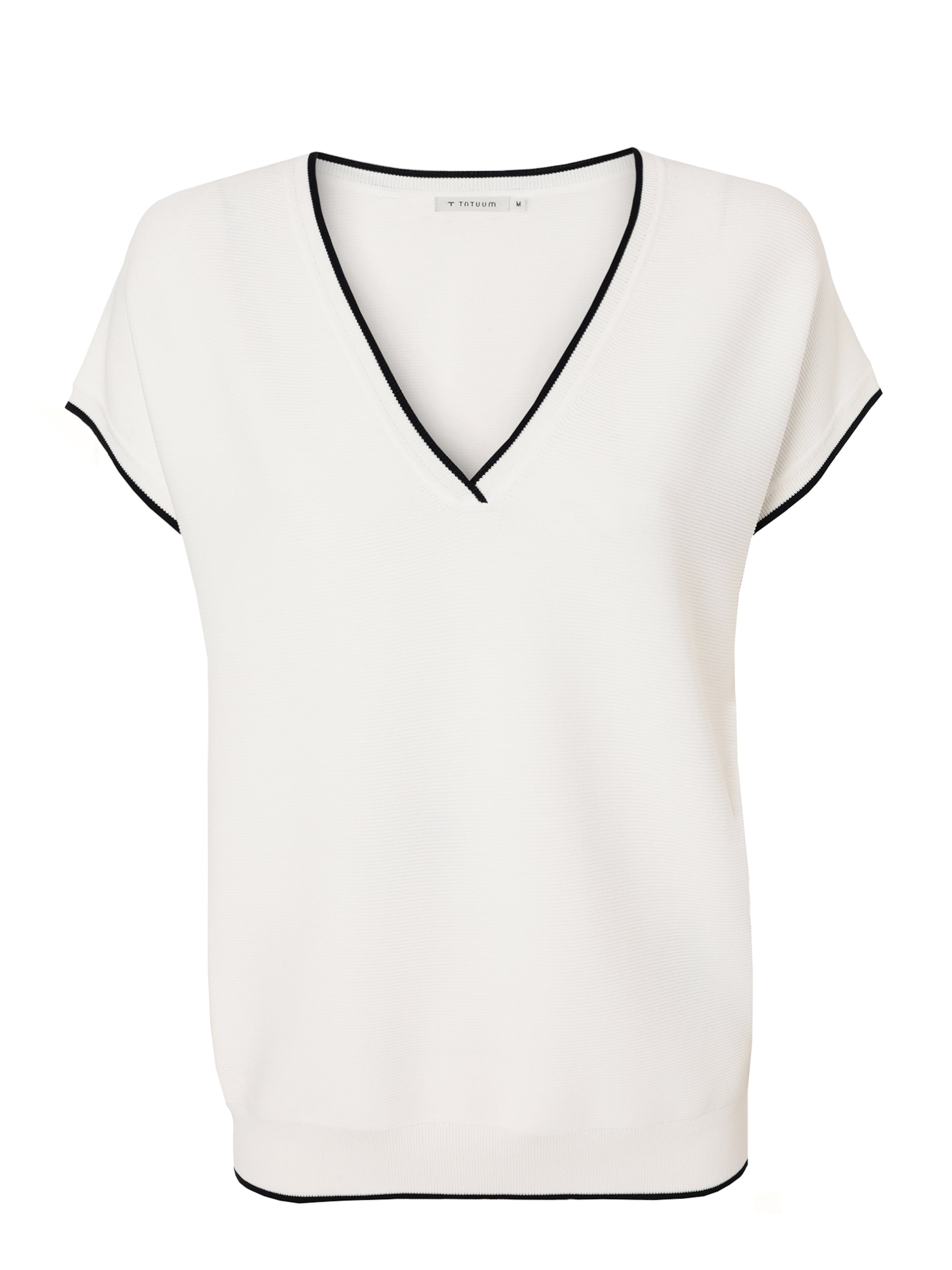 TATUUM Blusa em offwhite, Vista do artigo