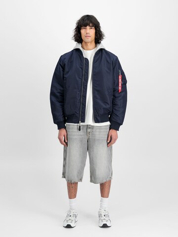 ALPHA INDUSTRIES Between-Season Jacket 'MA-1 ZH' in Blue: front