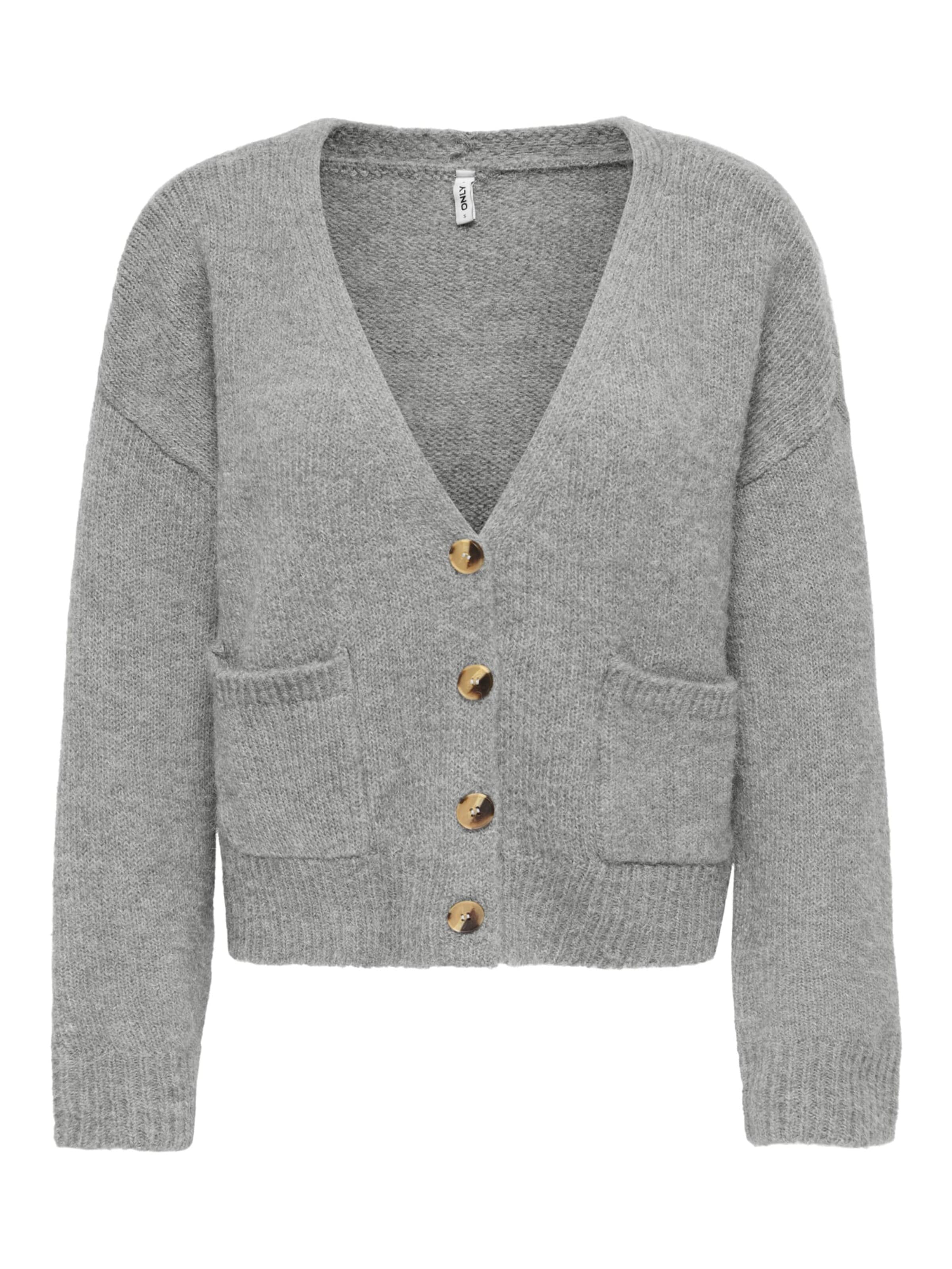 ONLY Knit cardigan in Grey: front