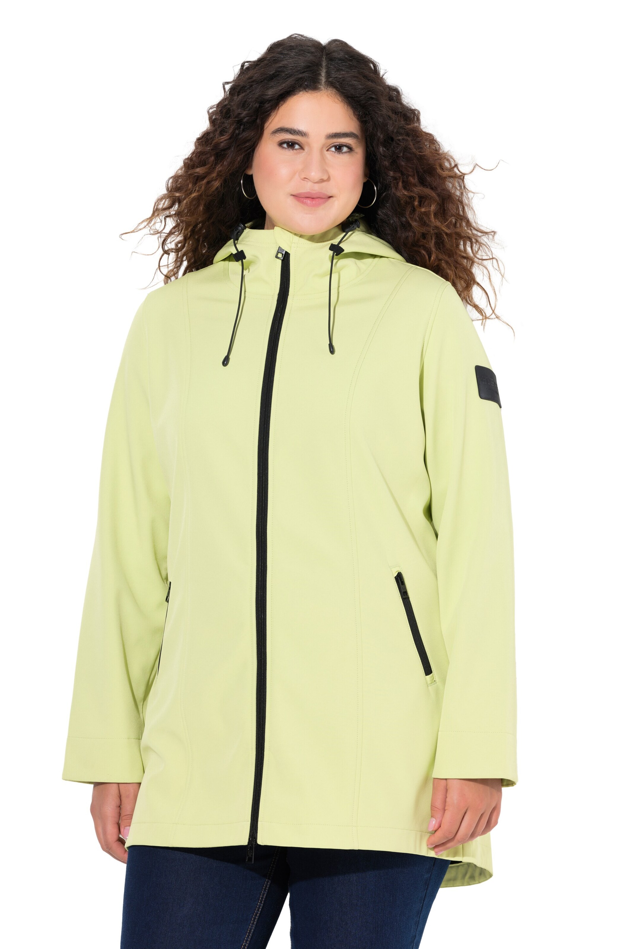 Ulla Popken Functionele jas in Groen: voorkant