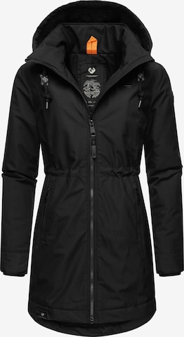 Ragwear Toiminnallinen pitkä takki 'Dakkota' värissä musta