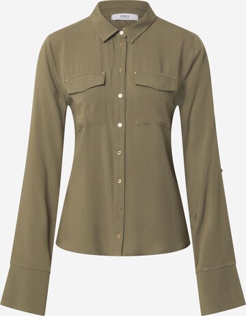 Camicia da donna 'Josefine' di ONLY in verde: frontale