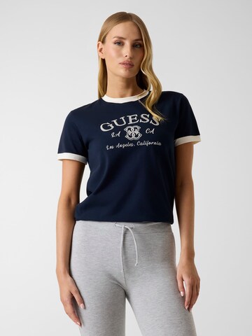 GUESS T-Shirt in Blau: Vorderseite