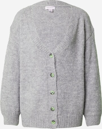 Warehouse Knit Cardigan in Grey: front