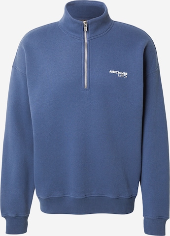 Abercrombie & Fitch Mikina – modrá: přední strana