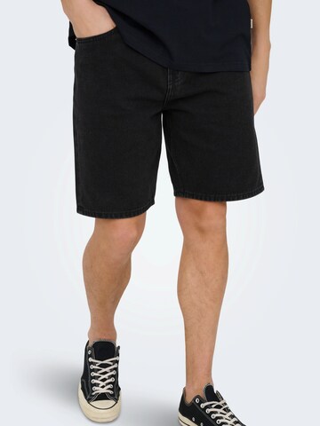 Only & Sons - regular Vaquero 'ONSEdge' en negro