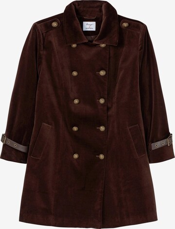 sheego by Joe Browns Between-Seasons Coat in Brown: front