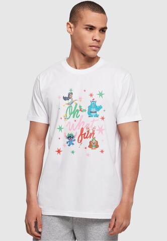 T-Shirt 'Disney 100 - Oh What Fun' ABSOLUTE CULT en blanc : devant