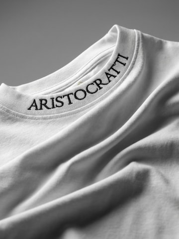 ARISTOCRATTI Shirt 'ORIGIN – White Classic Cotton T-Shirt' in White