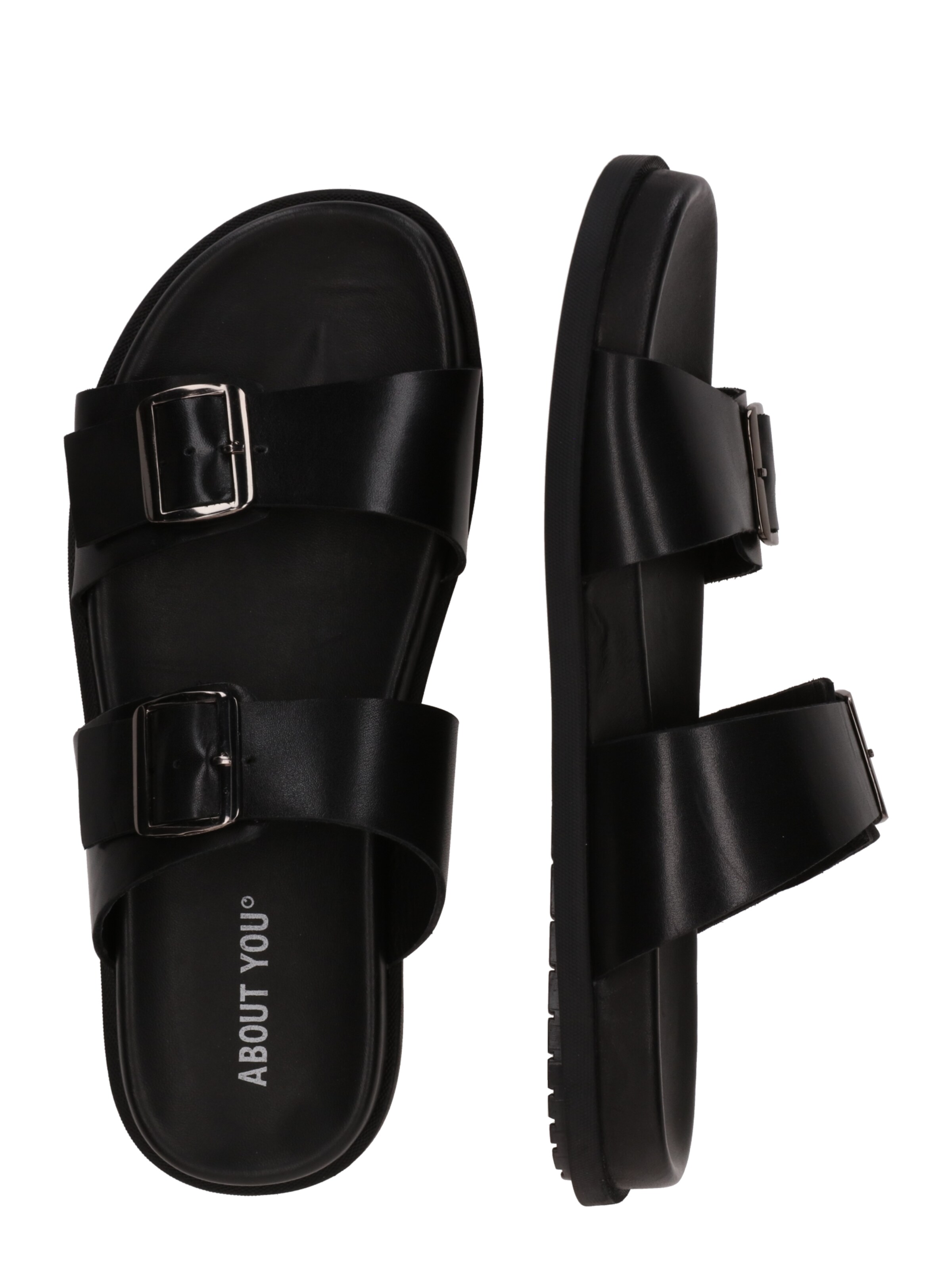 Saboți 'Amir' de la ABOUT YOU pe negru