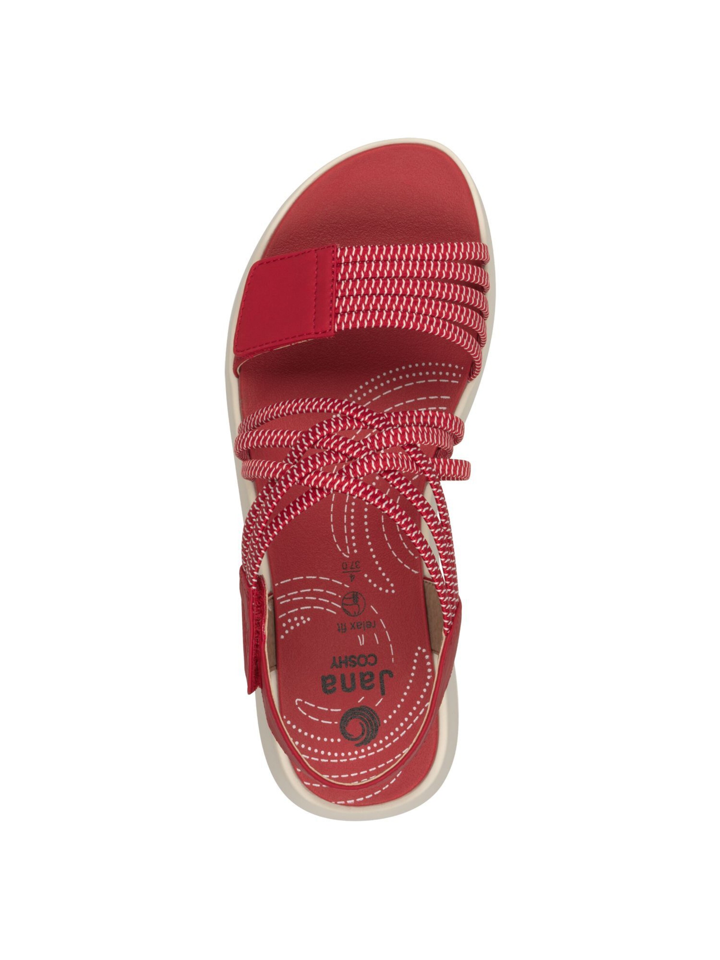 Sandales JANA en rouge